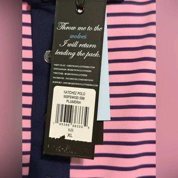 Greyson Natchez Polo Size XL